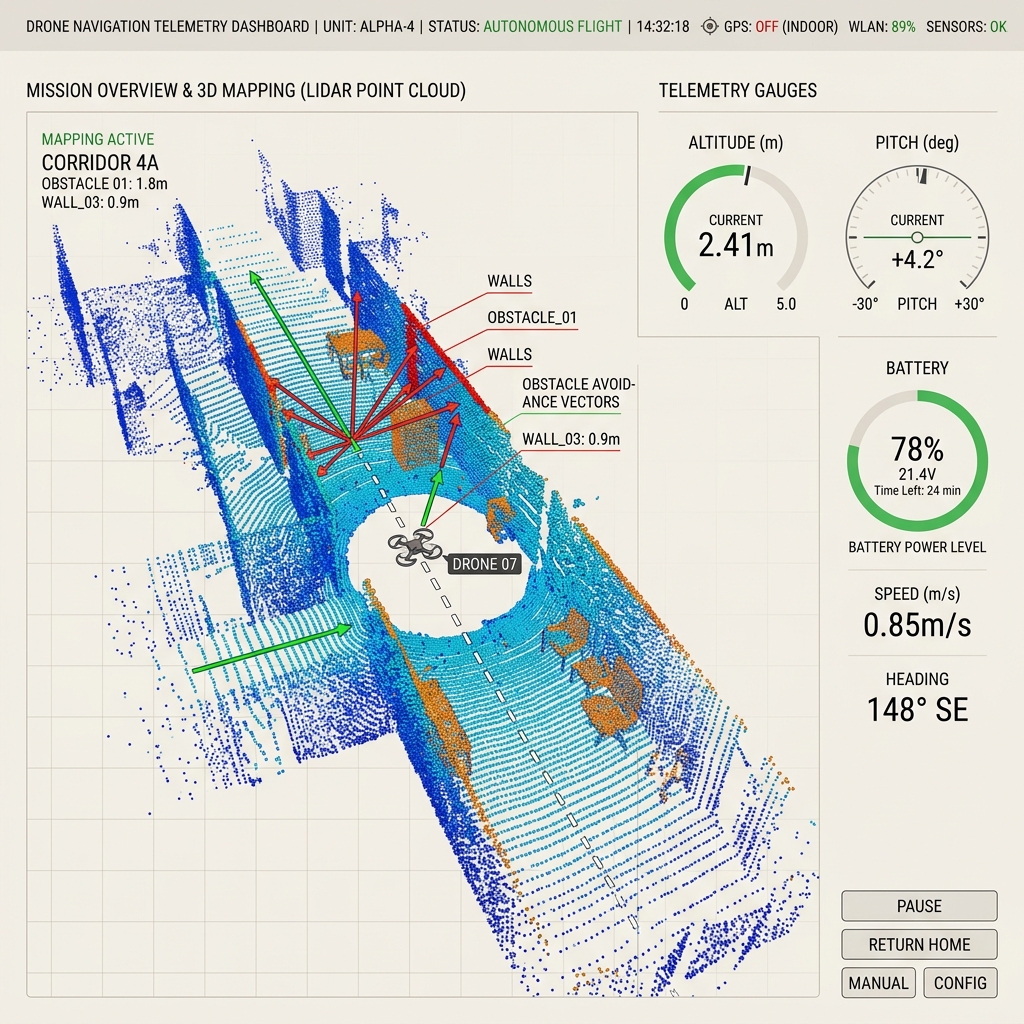 Drone Autonomous Nav Mockup Visualization